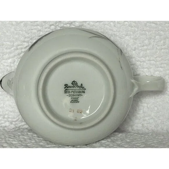 Rosenthal Selb-Plossburg Bavaria Germany Gravy Boat Creamer And Sugar c1953-1956
